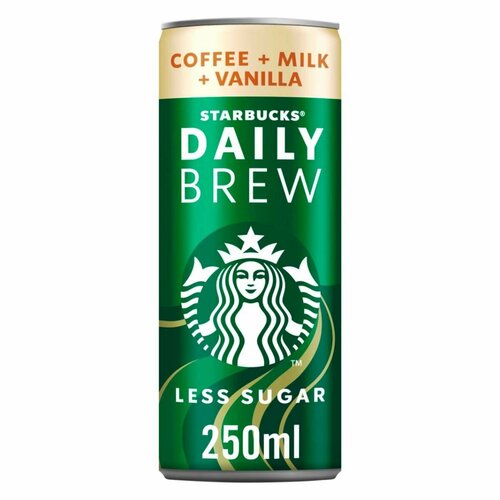 Холодный кофе Starbucks Daily Brew Vanilla со вкусом ванили (Дания), 250 мл