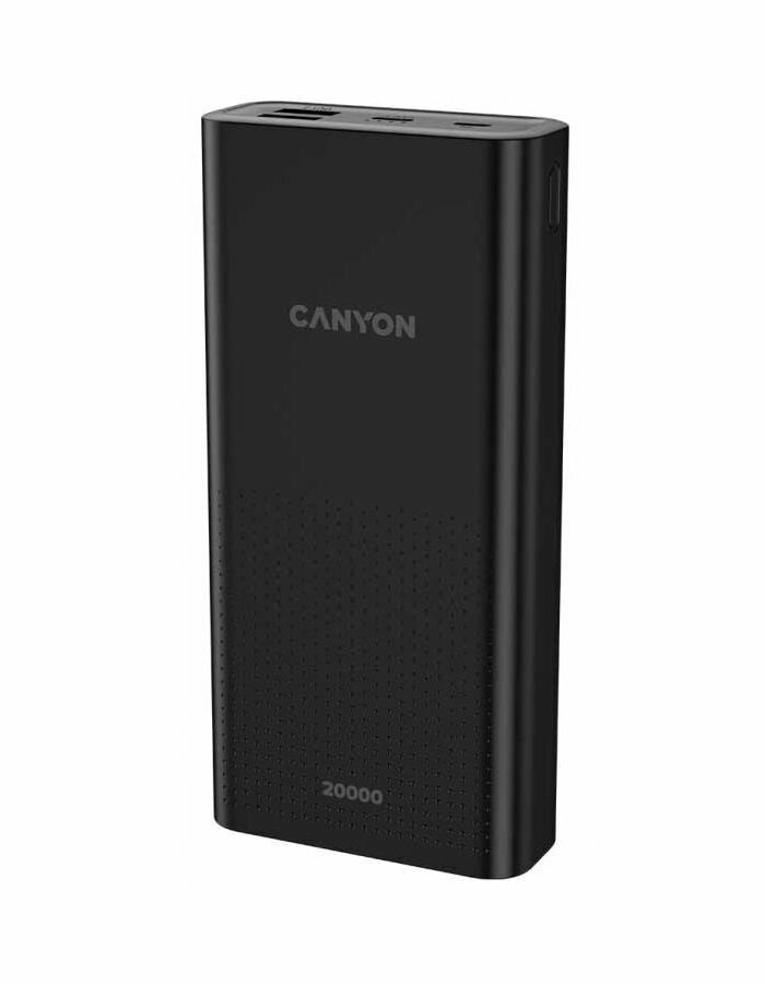 Внешний аккумулятор CANYON PB-2001 Power bank 20000mAh Black