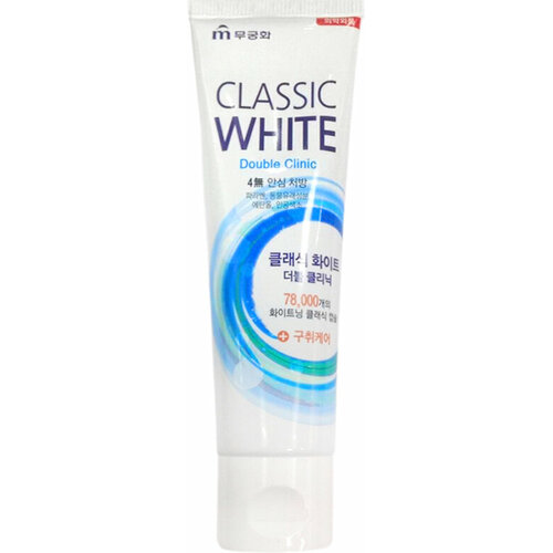 Mukunghwa~Отбеливающая зубная паста с микрогранулами мяты и ментола~Whitening Paste Classic White