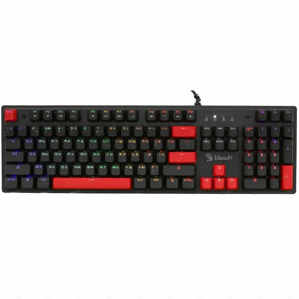 Клавиатура A4Tech Bloody S510R черный (s510r usb fire black/blms red) - фото №15