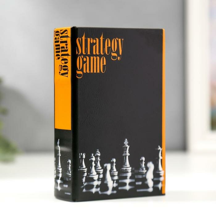 фото Сейф-книга Sima-land дерево, кожзам "Шахматы", 17х11х5 см