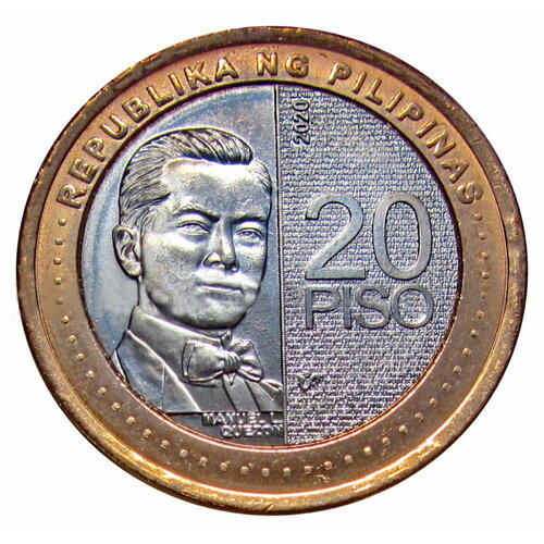 филиппины 100 песо 1969 1973 г первый президент независимых филиппин мануэль рохас unc 20 писо 2020 Филиппины Мануэль Кесон UNC