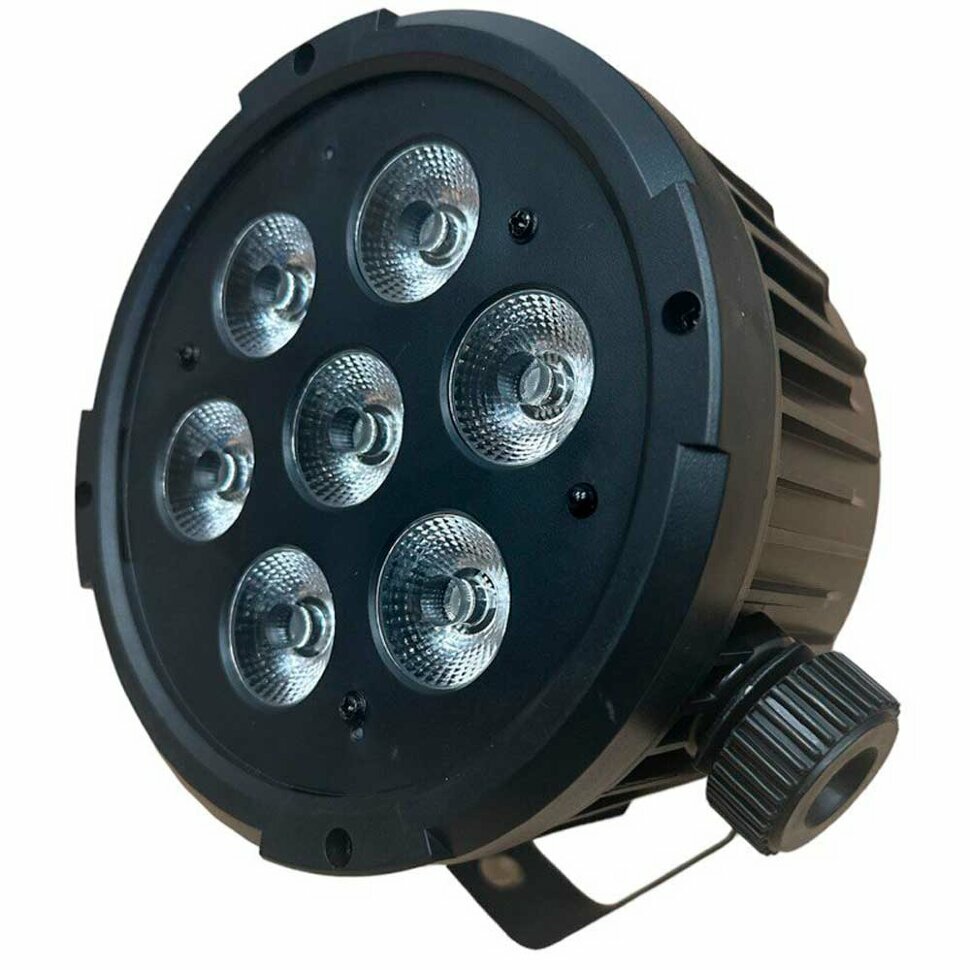 SHOWLIGHT LED SPOT 7x8W - Прожектор заливного света 7x8W RGBWA+UV, Пульт ДУ в комплекте, угол 45°, шт