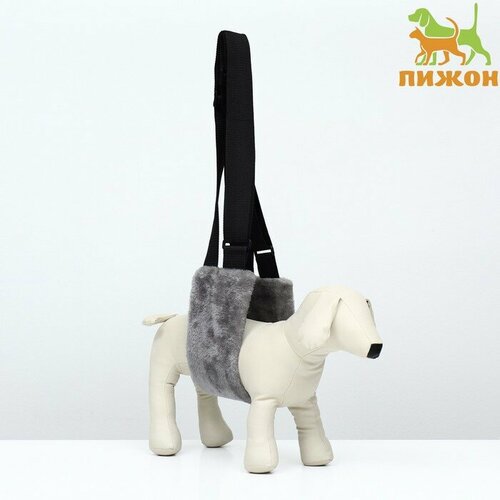 Ремень вспомогательный для лап размер M ОГ 35-40 вес 6-10 кг серый 2000₽