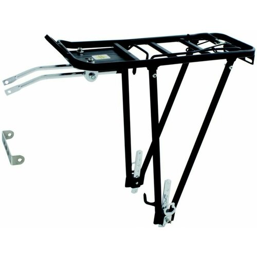 фото Багажник для велосипеда m-wave 5-440158 алюм. 24-28" 2-х стоечн. регул. сборный черный