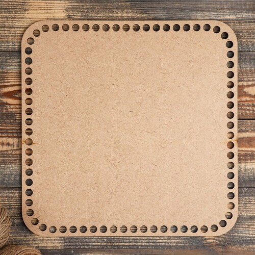 Заготовка для вязания Квадрат скруглённый донышко хдф размер 3030 см 338₽