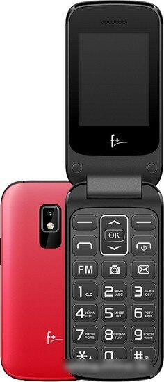 Мобильный телефон F+ Flip 240 Red - фото №18