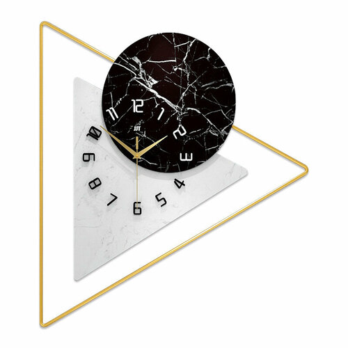 Настенные часы Острые мысли (черно-белые) 57х52 см