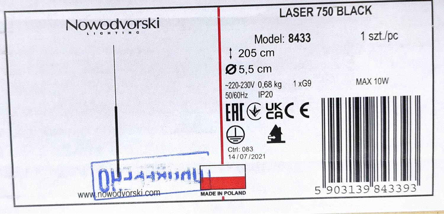 Подвесной светильник Nowodvorski Luksor - фото №16
