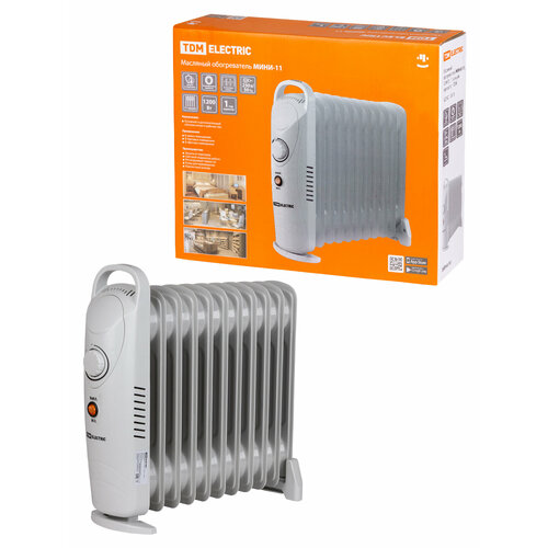 Масляный обогреватель МИНИ-11 1200 Вт 11 секций термостат TDM SQ2501-0910 390600₽