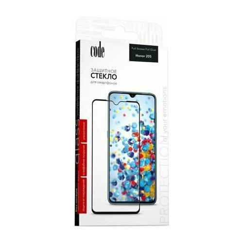 Защитное стекло Code Full Screen для Honor 20S 0.33mm Black