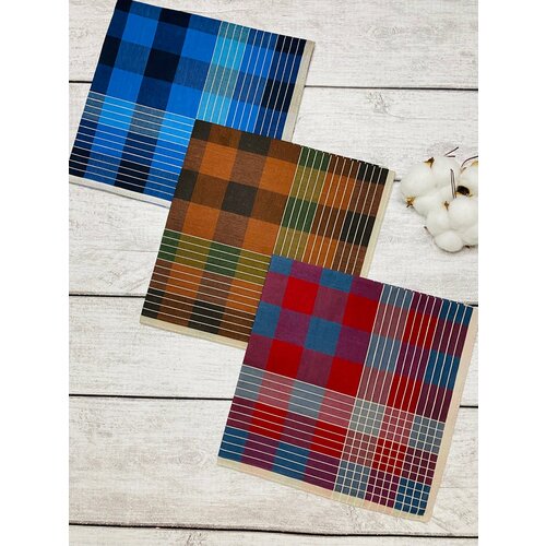 фото Носовой платок , белый, голубой renatex