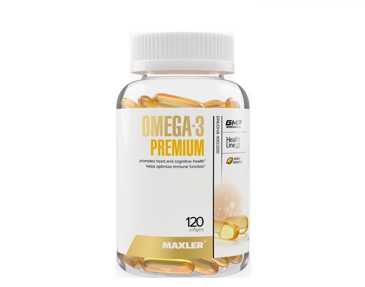 Maxler Omega-3 Premium 120 капс (Maxler) Цитрус