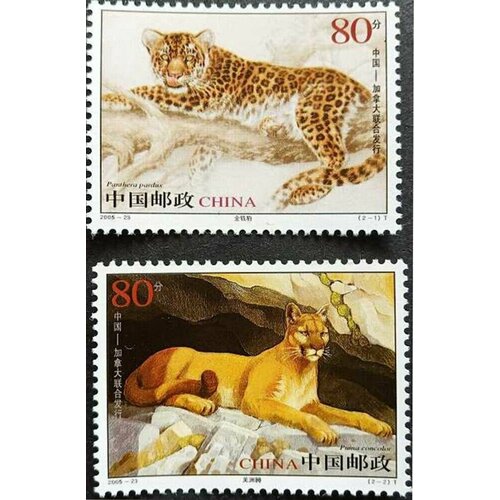 почтовые марки куба 2005г кошки кошки домашние кошки mnh Почтовые марки Китай 2005г. Большие кошки Кошки, Хищники MNH