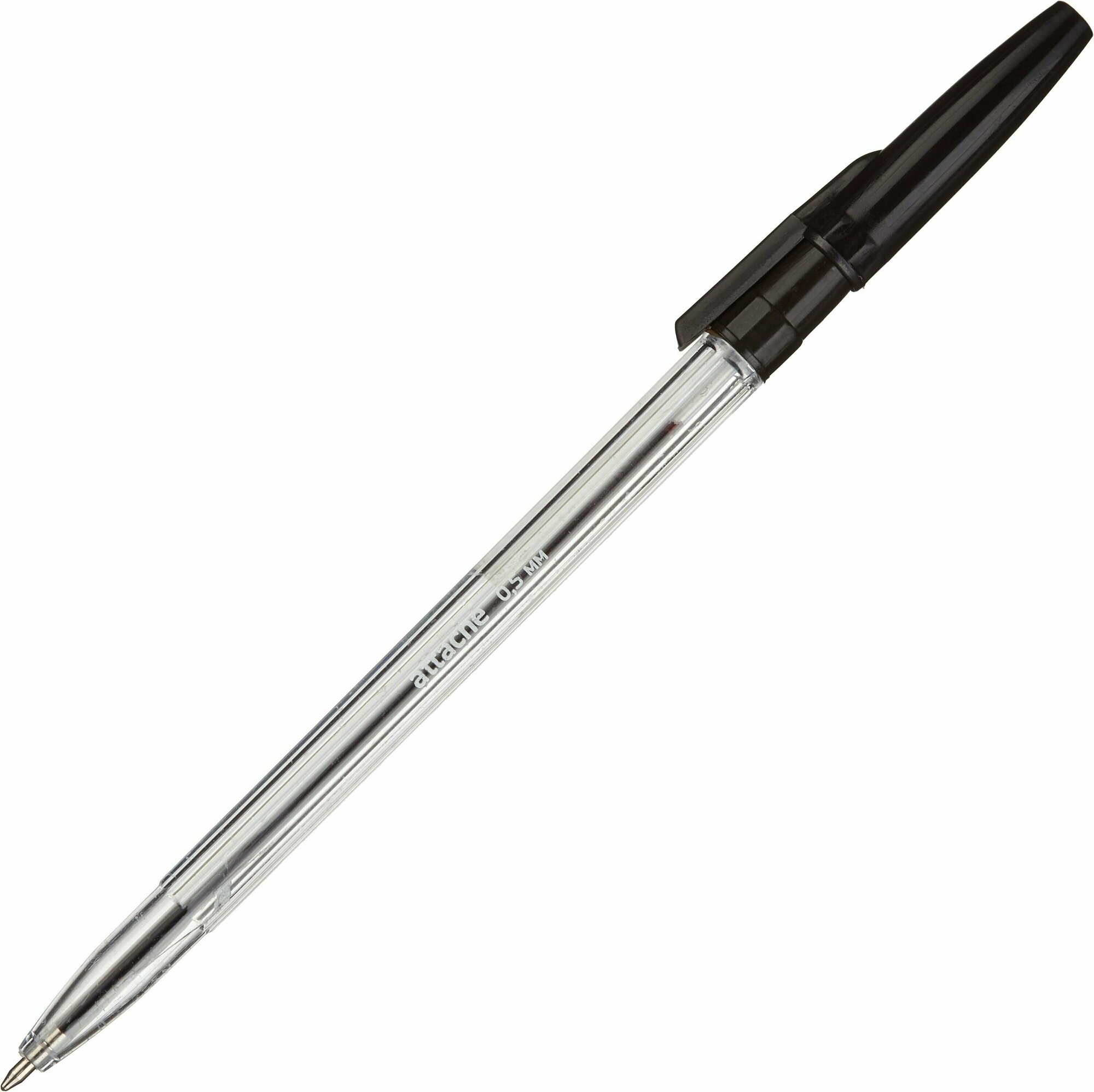 Ручка шариковая Attache Economy Elementary, черная, 0.5 мм, набор 20 штук
