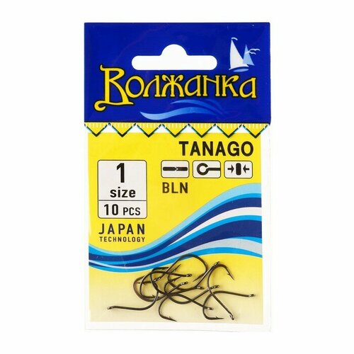 фото Крючки "волжанка" tanago № 1, 10 шт 9871813 volzhanka