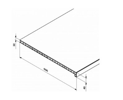 Подоконник Moeller LD40 Белый CLEAN TOUCH 550х3000мм