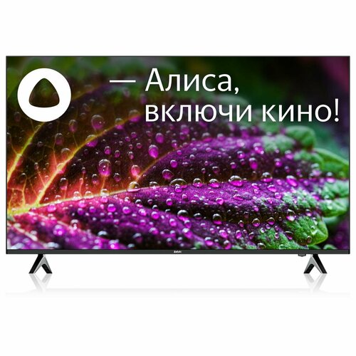 QLED-телевизор BBK 55LED-8249UTS2C B 55 4K Ultra HD YaOS Яндекс ТВ черный 3400000₽