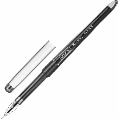 Attache Ручка гелевая Harmony 0.5 мм, черный цвет чернил, 1 шт. attache ручка гелевая harmony 0 5 мм черный цвет чернил 1 шт
