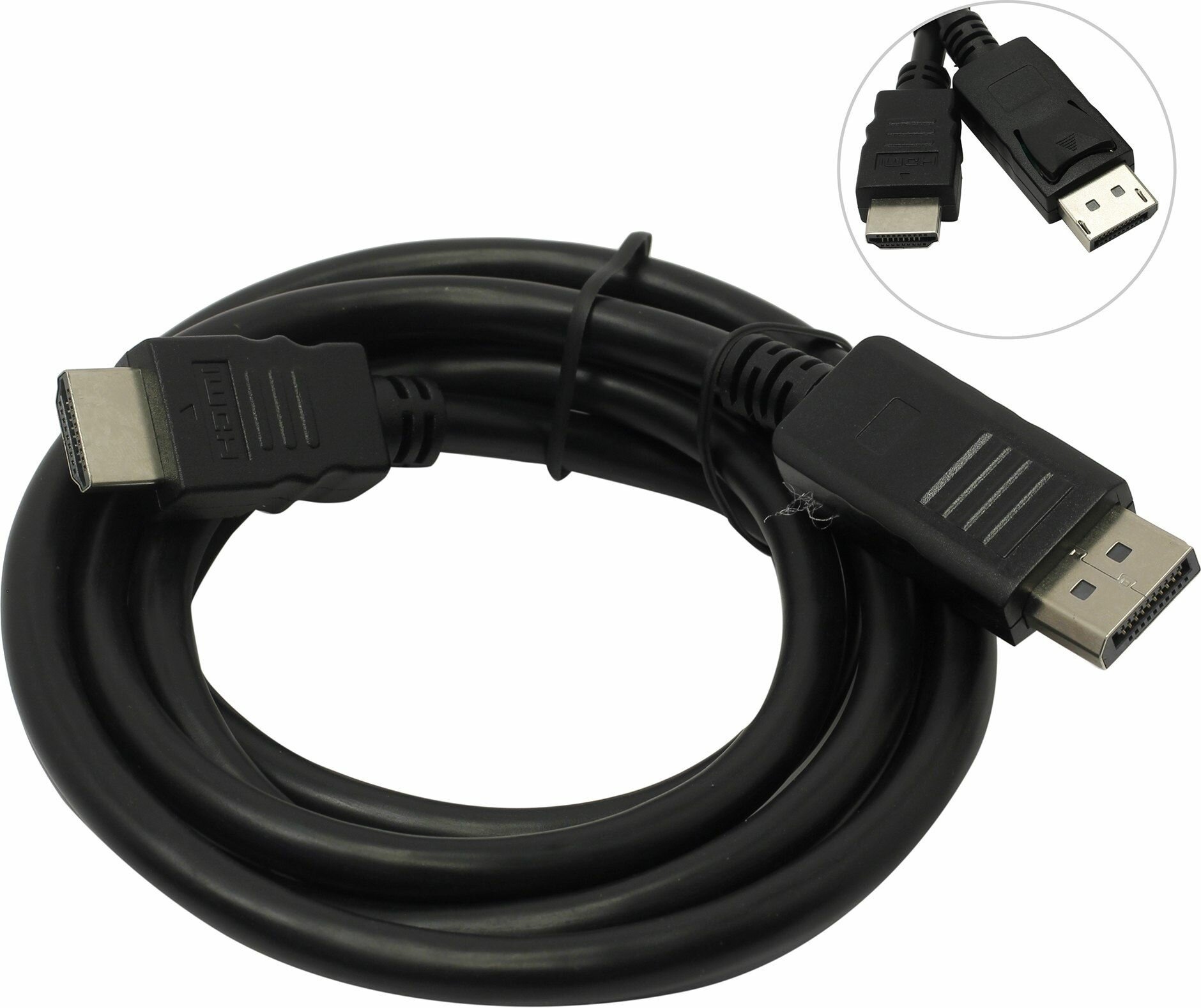 Кабель DisplayPort 10м Cablexpert CC-DP-HDMI-10M круглый черный - фото №18