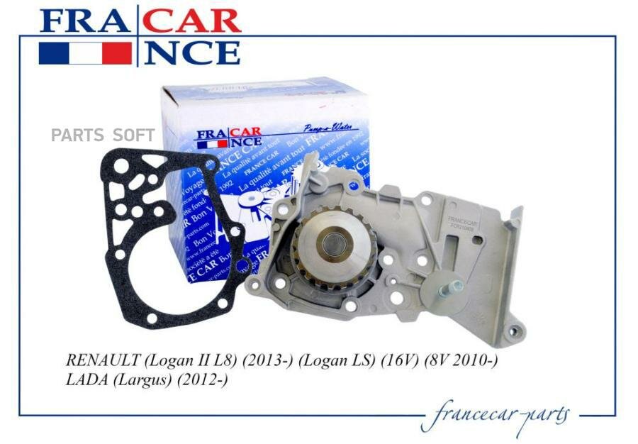 FRANCECAR FCR210408 Помпа Largus, Logan, Sandero, Duster 1.6 16V (FCR210408) (210101302R) FranceCar