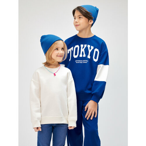 шапка берет детская восьмиугольная для мальчиков и девочек в корейском стиле Шапка Acoola, размер 52, синий
