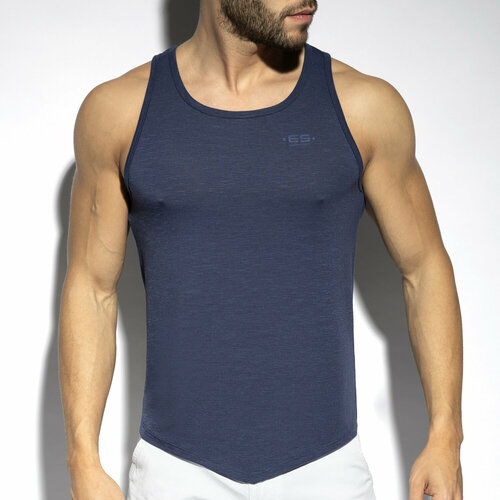 фото Майка es collection flame tank top - navy, размер l, синий