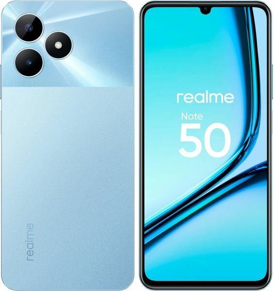 Смартфон Realme Note 50 3/64Gb Ростест Sky Blue