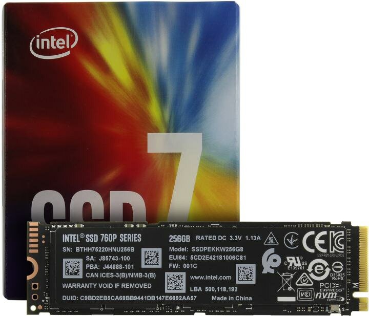 M.2 Intel 760p Series 256Gb (SSDPEKKW256G8XT) - фото №19