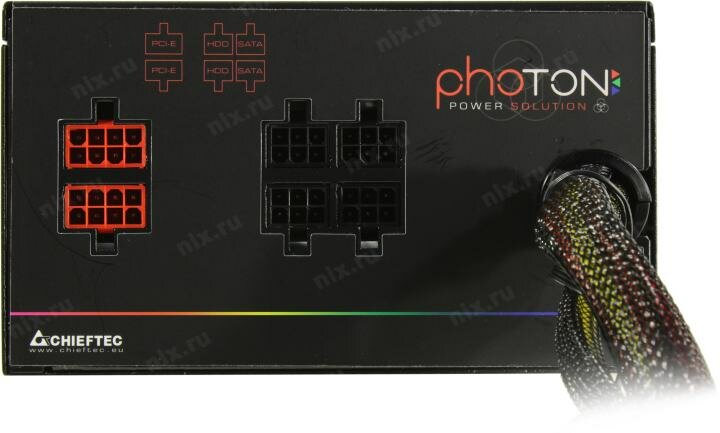 Блок питания ATX Chieftec 750W, Active PFC, RGB Rainbow 120mm fan, 80 PLUS BRONZE, Cable Management Retail - фото №15