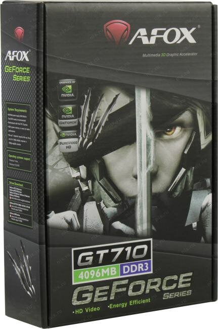 Видеокарта Afox NVIDIA GT 710 954 4096 5012 64 RTL [AF710-4096D3L7-V1] - фото №7