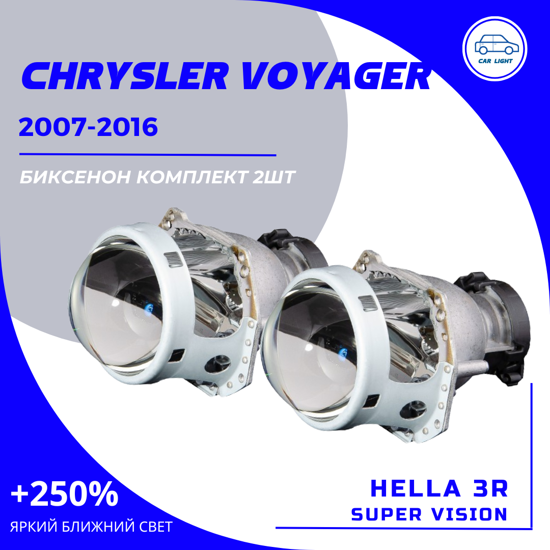 2шт Комплект Bi-xenon линз для замены на Chrysler Voyager V 2007-2016