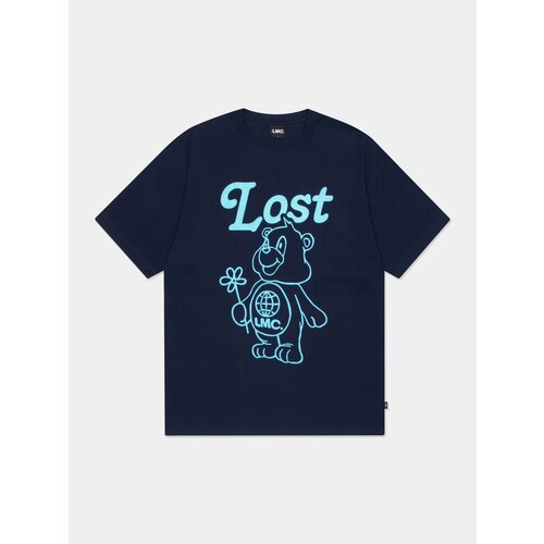 Футболка LMC Flower Bear Tee, размер L, синий