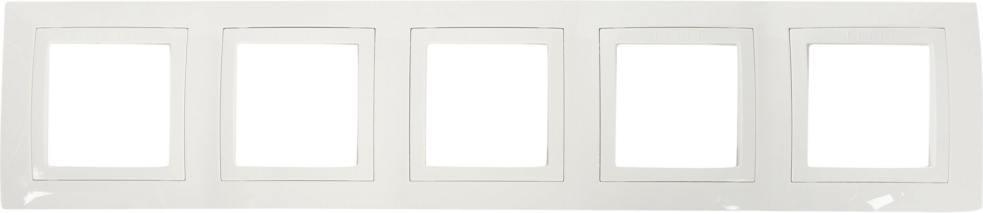 Unica MGU2.010.18 Рамка 5-постовая с декоративным элементом (белая) Schneider Electric - фото №8