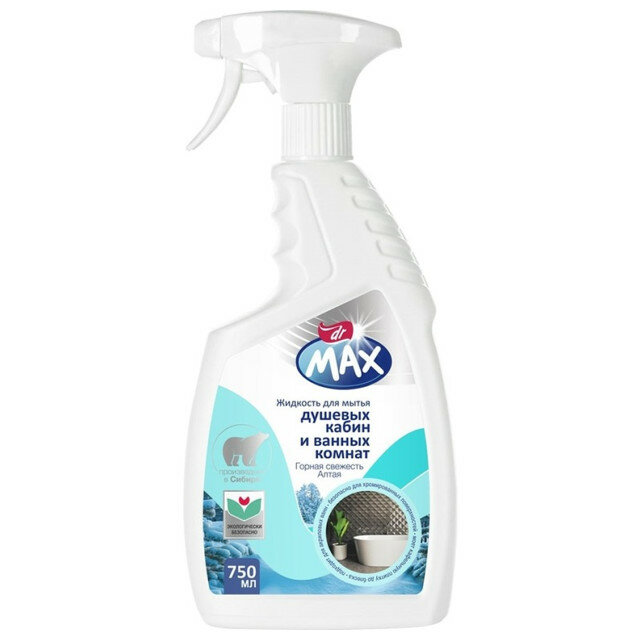 Жидкость для мытья душевых и ванных Dr MAX "Горная свежесть Алтая", 750мл - фото №5