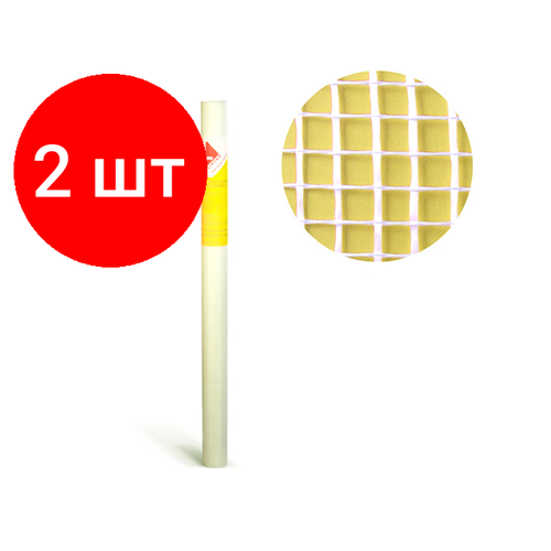 Комплект 2 штук, Стеклосетка малярная 2х2, 1мх10м, 55гр/м2, Mini (4814273000546) (LIHTAR)