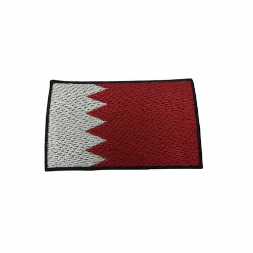нашивка шеврон патч флаг кабо верде размер 80х50 мм Нашивка шеврон патч, Флаг Бахрейн , размер 80х50 мм