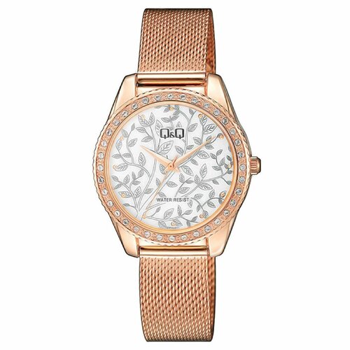 фото Наручные часы q&q casual, золотой, серебряный