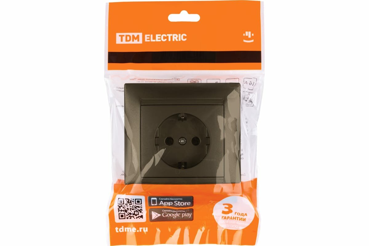 Розетка 2P+PE TDM Electric - фото №6