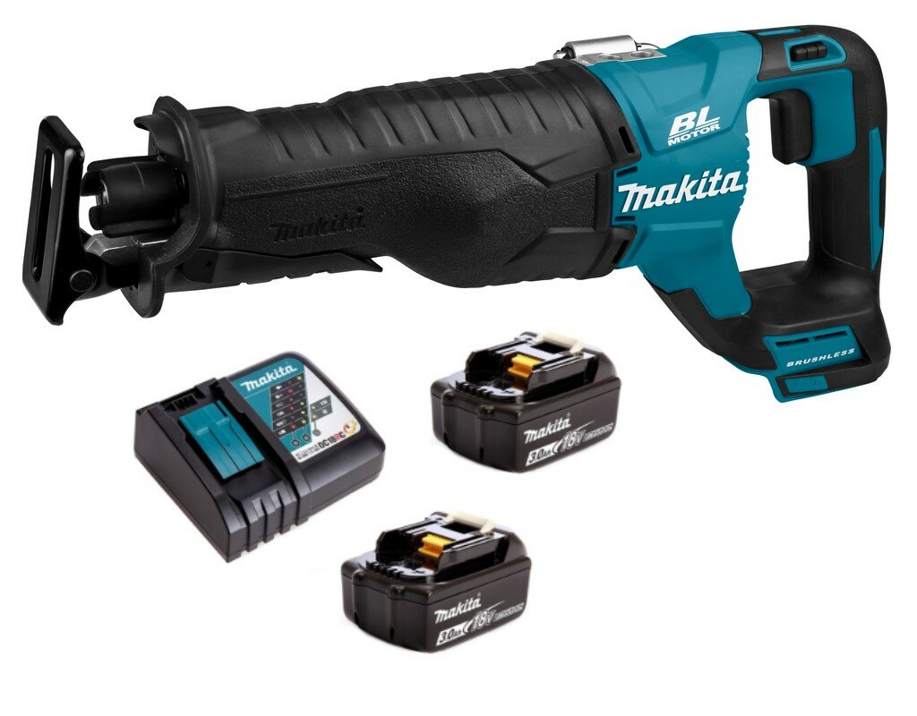 Аккумуляторная сабельная пила Makita DJR187RF2 (18V, 2x3Ah, з/у, Li-Ion)