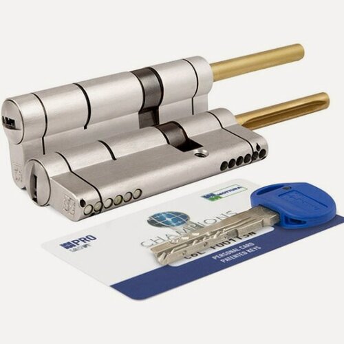Изображение товара Цилиндровый механизм со штоком Mottura CP4P313101C5 (62 мм/26+10+26Ш), Мат. Никель