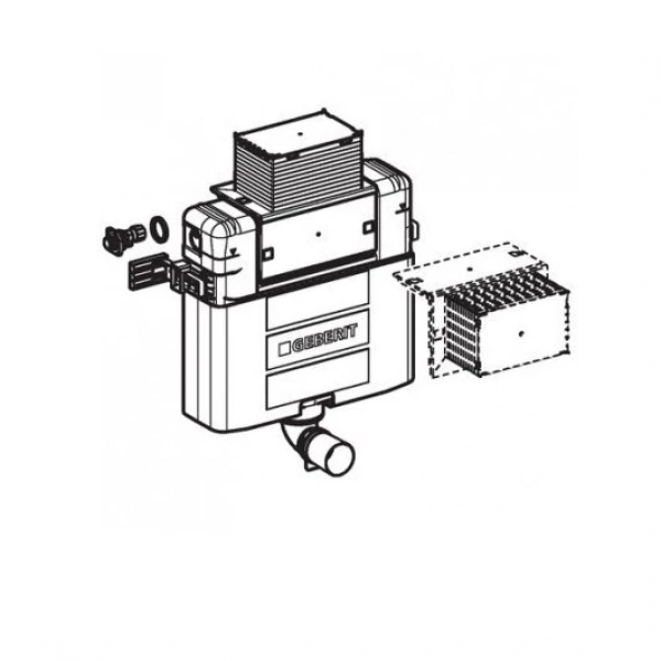 Omega 109.043.00.1 Бачок скрытого монтажа (3/6 л) Geberit - фото №6