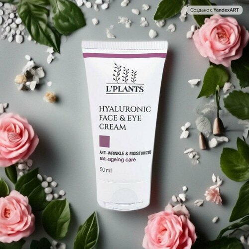 Крем от морщин для лица и век с гиалуроновой кислотой L'PLANTS 50мл