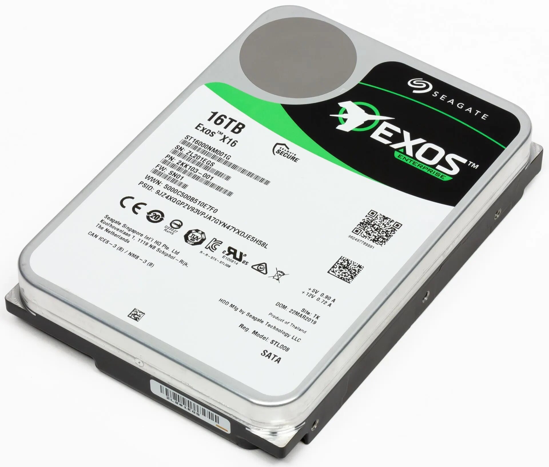 Жесткий диск Seagate ST16000NM001G 16ТБ SATA III 3.5" 8719706008594