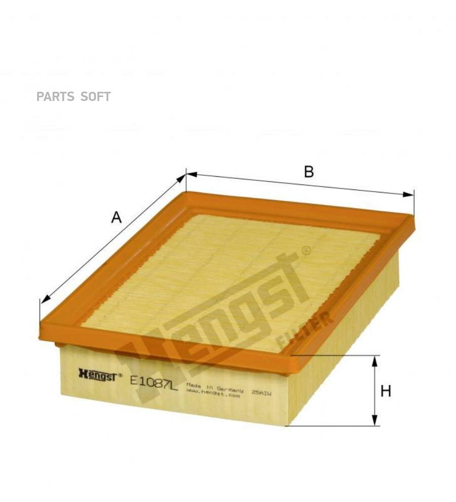 Воздушный фильтр Hengst - фото №7