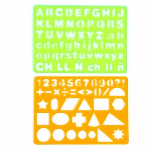 Трафарет Алфавит набор 2 шт 511₽