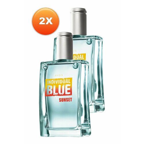 AVON Коллекция Individual Blue Sunset туалетная вода, 2шт * 100 мл avon туалетная вода individual blue free 100 мл