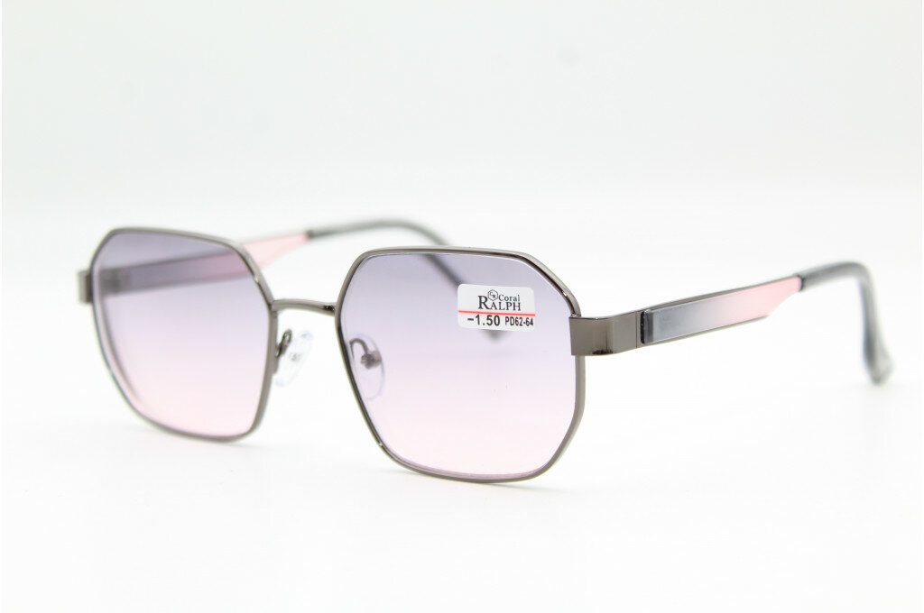 Готовые очки для зрения тонировка, флекс (серые)