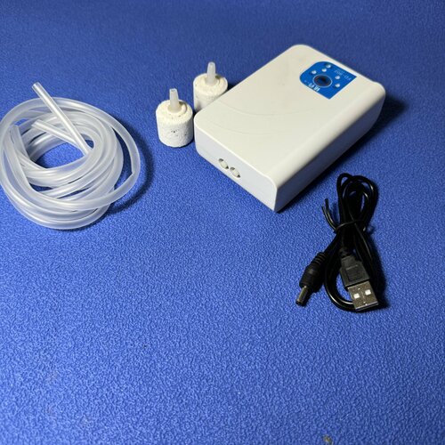 Компрессор от USB аккумуляторный 2-х канальный 5Вт 1650₽