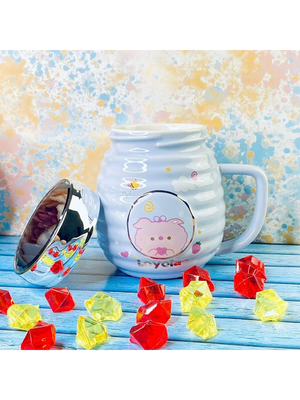 фото Детская кружка Lenardi, 470 мл, фарфоровая